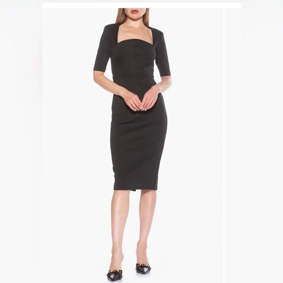 NWT Alexia Admor Black Cocktail Dress XL - Picture 1 of 12